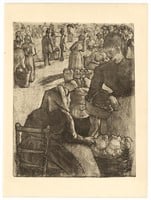 Camille Pissarro "Marche aux Legumes, a Pointoise"