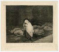 Francisco Goya original etching "Las camas de la m