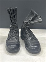 Military Welco black leather lace up boots