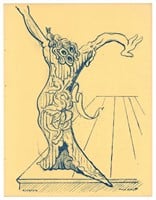 Max Ernst "Elektra" original lithograph, 1939 firs
