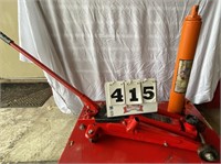 2.5-ton floor jack (stuck), 3-ton flat bottom