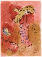 Marc Chagall "Ruth Gleaning" original Bible lithog