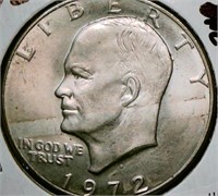 1972 D IKE 1 Dollar coin
