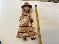 Vintage Country Doll with ceramic face