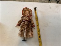 Vintage Country Doll with ceramic face