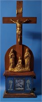 Antique Stations of The Cross Altar Piece