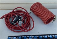 ¼” Air hose w/Regulator Red