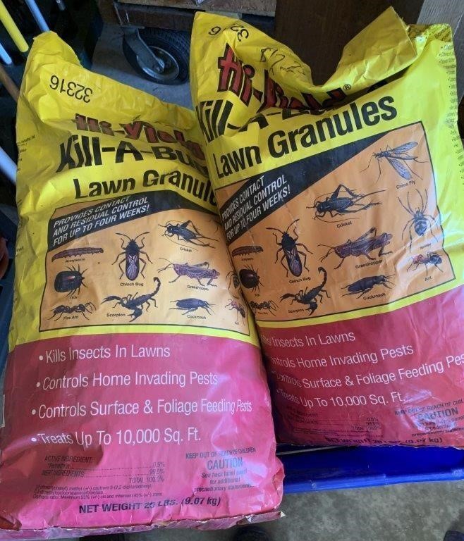 2 Bags of Lawn bug killer #2 no Tote