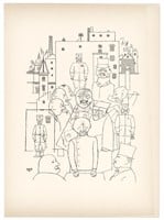 George Grosz original lithograph "He Made Fun of H