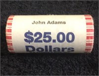 Roll of Presidential Dollars .. John Adams