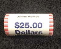 Roll of Presidential Dollars .. Monroe
