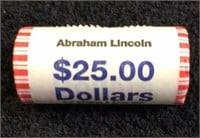 Roll of Presidential Dollars .. Lincoln