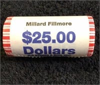 Roll of Presidential Dollars .. Fillmore