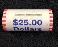 Roll of Presidential Dollars .. Buchanan