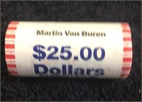Roll of Presidential Dollars ..Van Buren