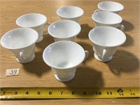 Tea Cups - Milk Glass