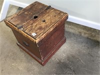 Antique Wooden Box - 16" x 16" x 16"