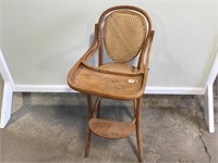 Antique Caned High Chair