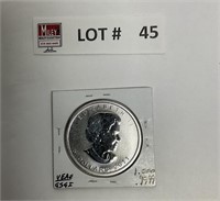 2011 one-ounce Canada 5-dollar silver coin