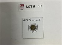 1853 three cent coin