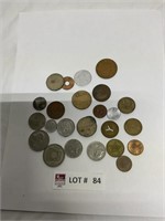 Bag of foreign coin