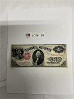 1917 one-dollar large bill