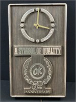 OK 50th Anniversary Plastic Clock