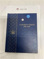 Lincoln penny book starting at 1909 with 64