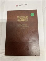Liberty standing quarter book with 7 coins
