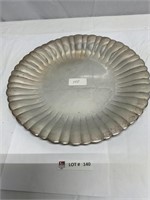 14 and 3/4" sterling silver serving tray