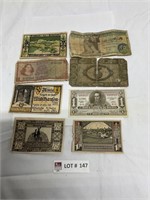 8 foreign currencies