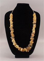 Chinese Amber Carved Necklace