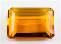 158.75ct Emerald Cut Golden Yellow Citrine Gemston