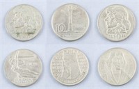 1959 - 1966 Polish 10 Zlotych Coins 6pc