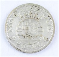 1966 Mocambique 20 Escudos Coin