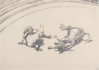 French Lithograph Signed Henri de Toulouse-Lautrec