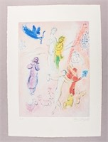French Lithograph Paper Signed Marc Chagall E.A.