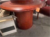 Cherry round conference table 48" with base