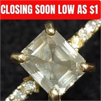 $5295 10K 2.3g Natural Diamond(.70Ct,Green)+(.05ct
