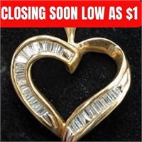 $9200 14K Natural Diamond(1Ct) 5.25G 21" Necklace