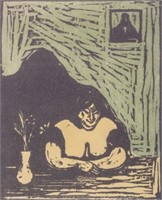 Norwegian Lithograph Signed Edvard Munch