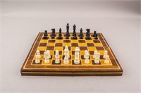 Wood Chess and Checkers Set