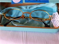 TIFFANY & CO 23K GOLD PLATED FRAMES & CASE