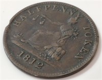 1812 Half Penny Token