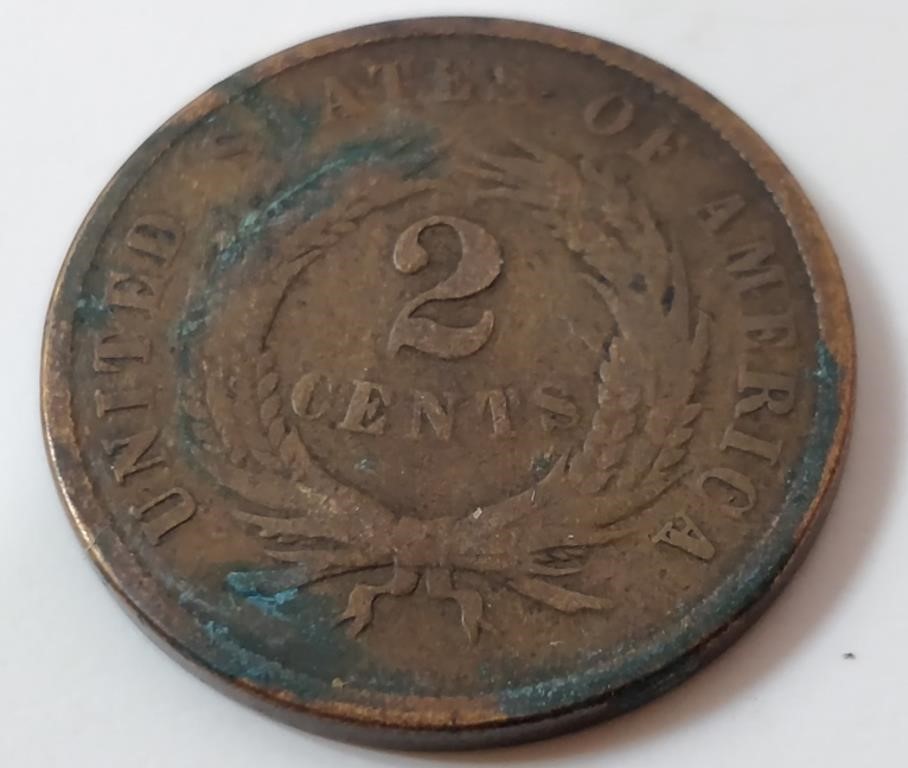 1867 2 Cents Us Coin