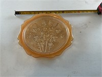 Vintage carnival glass platter