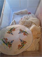 LOT OF CROCHET AND LINENS