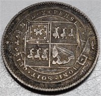 1887 British Silver Coin