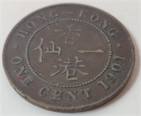 Queen Victoria 1901 Hong Kong Coin