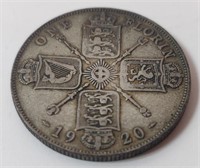 1920 British Silver Coin